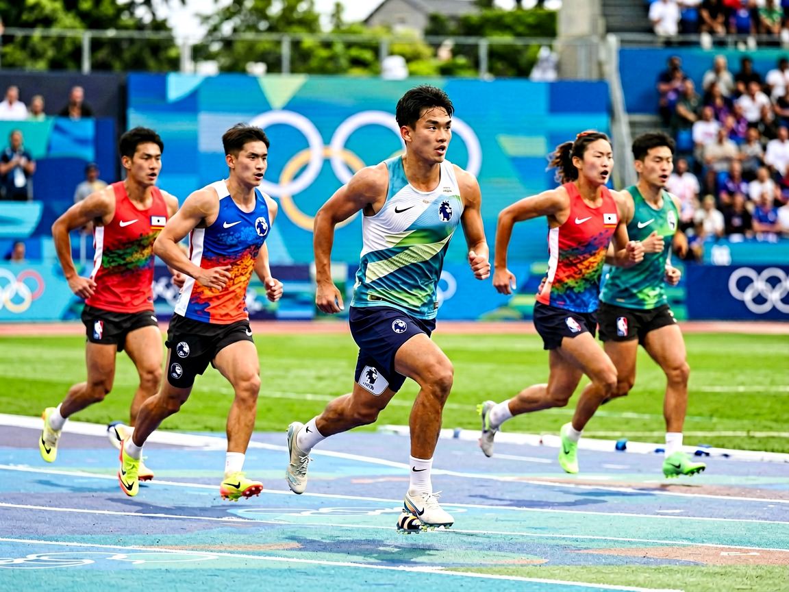 奥运会项目运动员训练备战场景配图